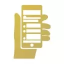 携帯を持っている画像