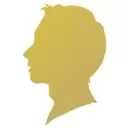 男性の横顔の画像