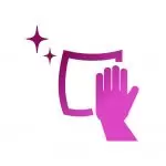 閉店後の清掃の画像